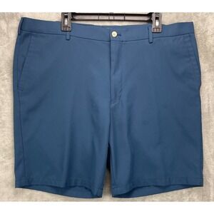 Peter Millar Men's Crown Sport Shorts‎ 42 Navy Blue Golf Performance